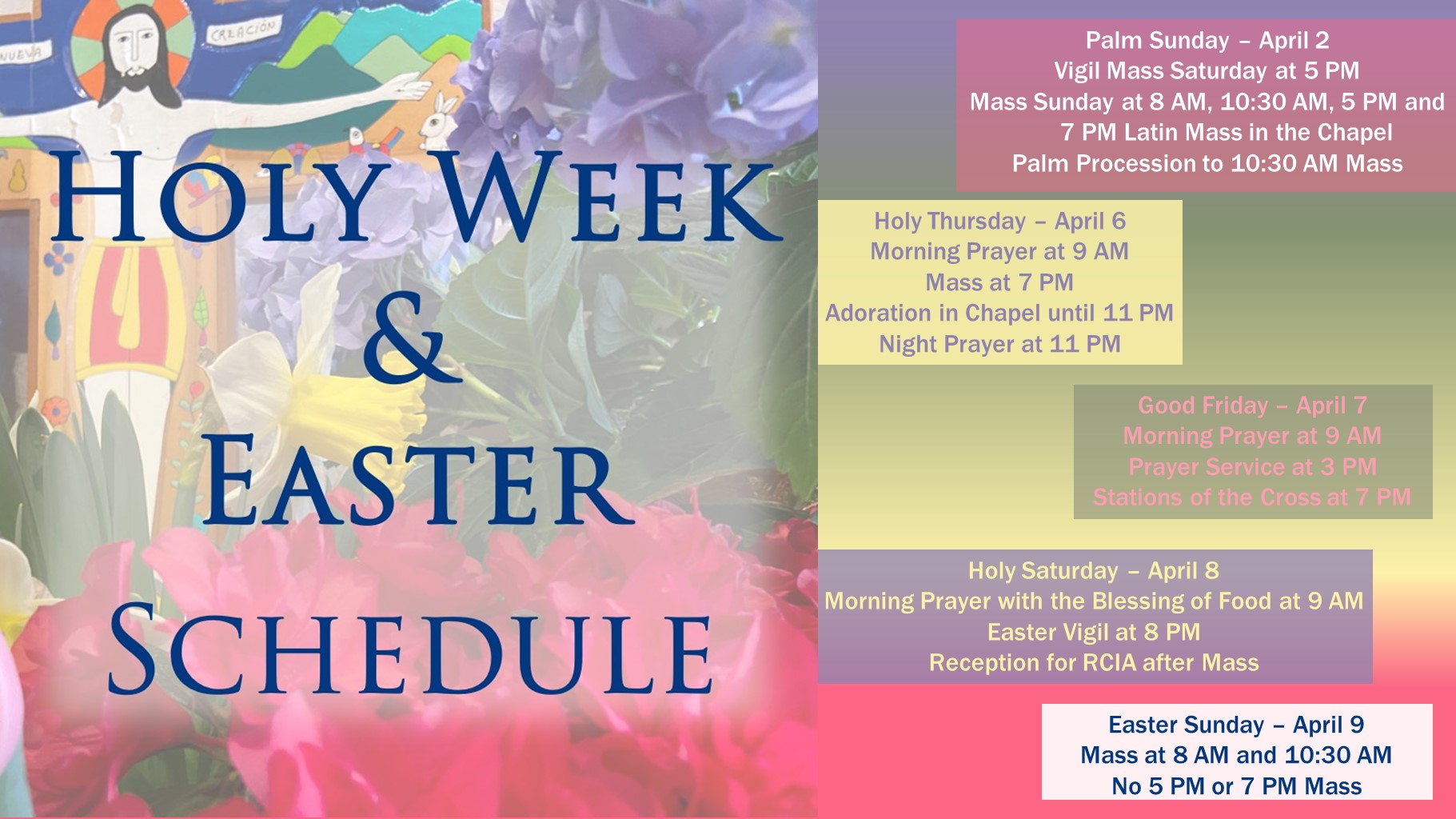 032121 Holy Week Schedule